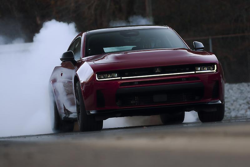 2027 Dodge Charger burning rubber